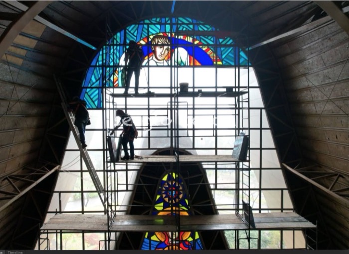 Catedral N. Sra. de Guadalupe — Vitral da Encarnação · Foz do Iguaçu (PR), imagem 8